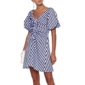 PAPER London Lightweight Nautical Vibes Striped Mini Dress